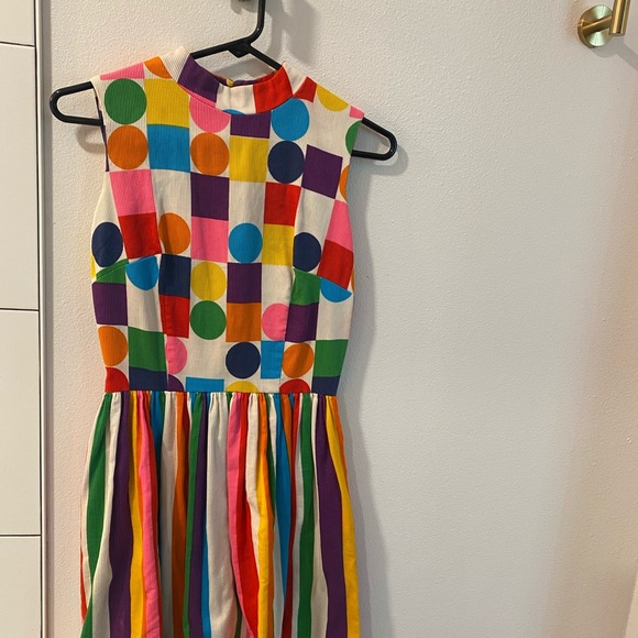 Dresses & Skirts - True vintage dress mcm rainbow S M 60s